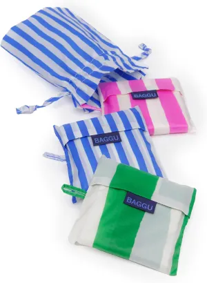 BAGGU Women's Standard Set of 3 - Painted Stripe