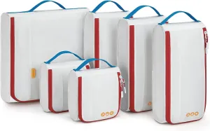 BAGSMART Keep Shape Packing Cubes for Travel, 6 Set Travel Cubes for Packing, Lightweight Suitcase Organizer Bags Set for Travel Essentials