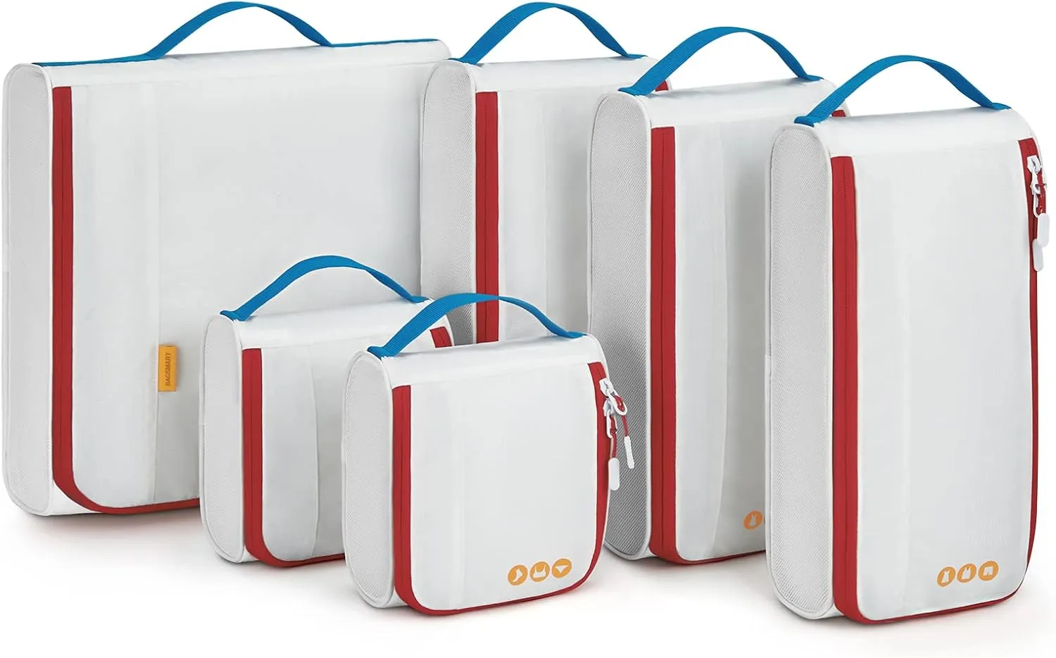 BAGSMART Keep Shape Packing Cubes for Travel, 6 Set Travel Cubes for Packing, Lightweight Suitcase Organizer Bags Set for Travel Essentials