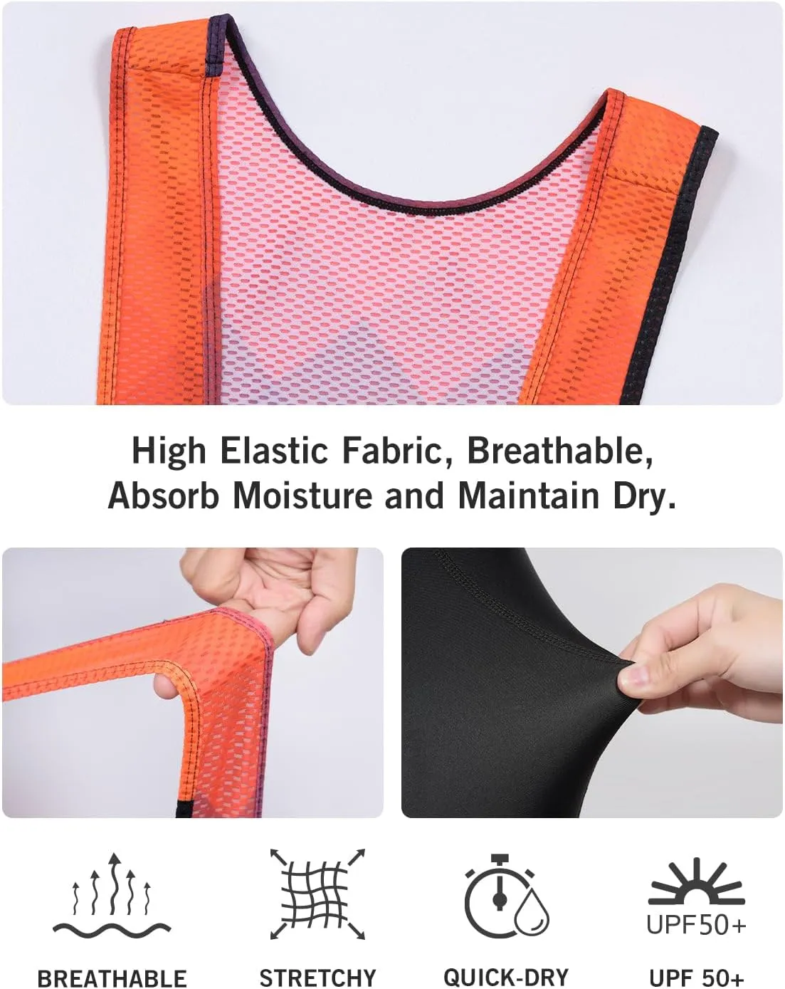 baleaf Men's Cycling Bib Shorts 4D Padded, Road Bike Cycling Bibs Biking Bicycle Shorts Gel Pockets UPF50 