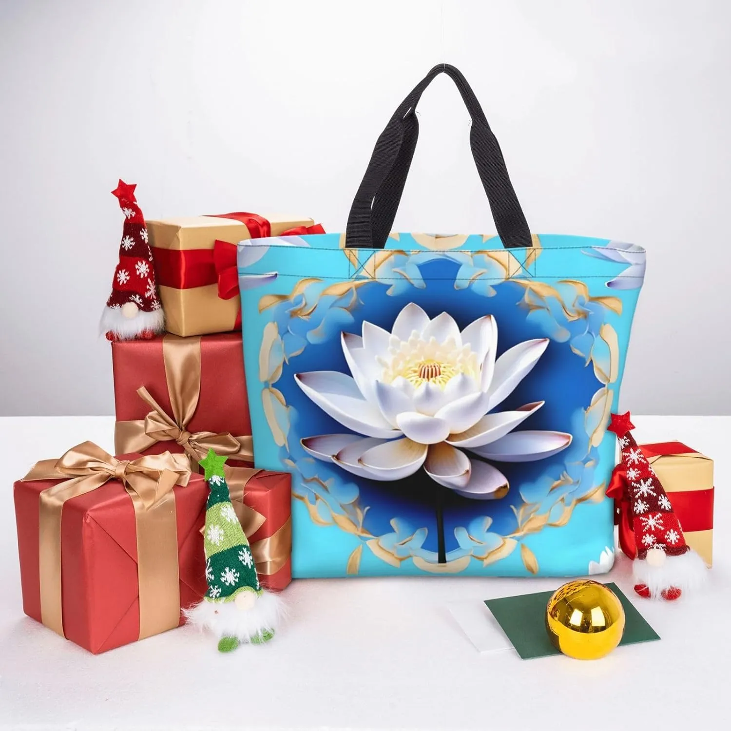 Ballroom Dance Small Pattern Print Tote Bags Reusable Grocery Bag Shoulde Bag Handbag For Office Shopping Travel