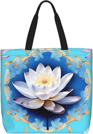 Ballroom Dance Small Pattern Print Tote Bags Reusable Grocery Bag Shoulde Bag Handbag For Office Shopping Travel