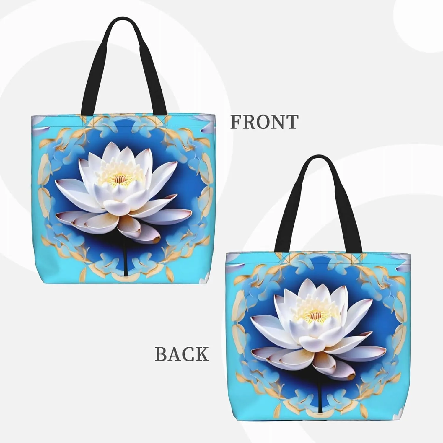 Ballroom Dance Small Pattern Print Tote Bags Reusable Grocery Bag Shoulde Bag Handbag For Office Shopping Travel
