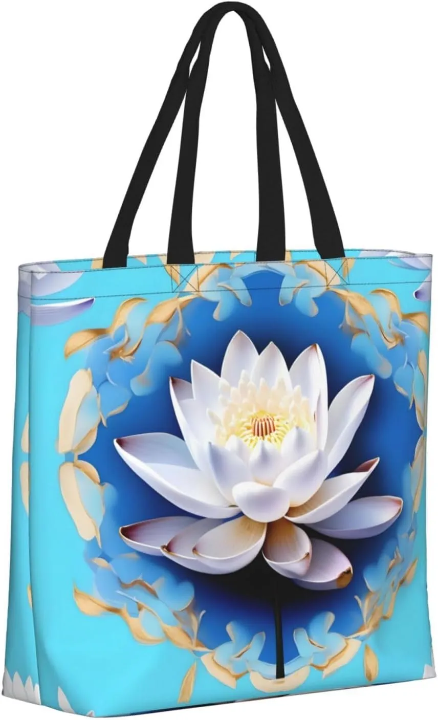 Ballroom Dance Small Pattern Print Tote Bags Reusable Grocery Bag Shoulde Bag Handbag For Office Shopping Travel