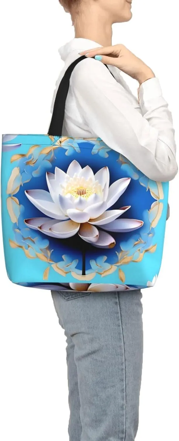 Ballroom Dance Small Pattern Print Tote Bags Reusable Grocery Bag Shoulde Bag Handbag For Office Shopping Travel
