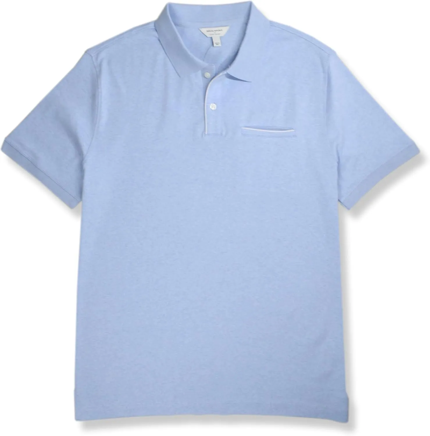 Banana Republic Mens Standard Fit Luxe Touch Cotton Piping Knit Two Button Polo Shirt,
