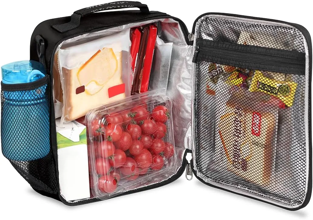 Baseball Kids Lunch Box Baseball Sport Insulated Lunch Bag Tote for Girls Boys Cooler Freezable Meal Prep Bag with Shoulder Strap Waterproof Lunch Container for School Office Picnic