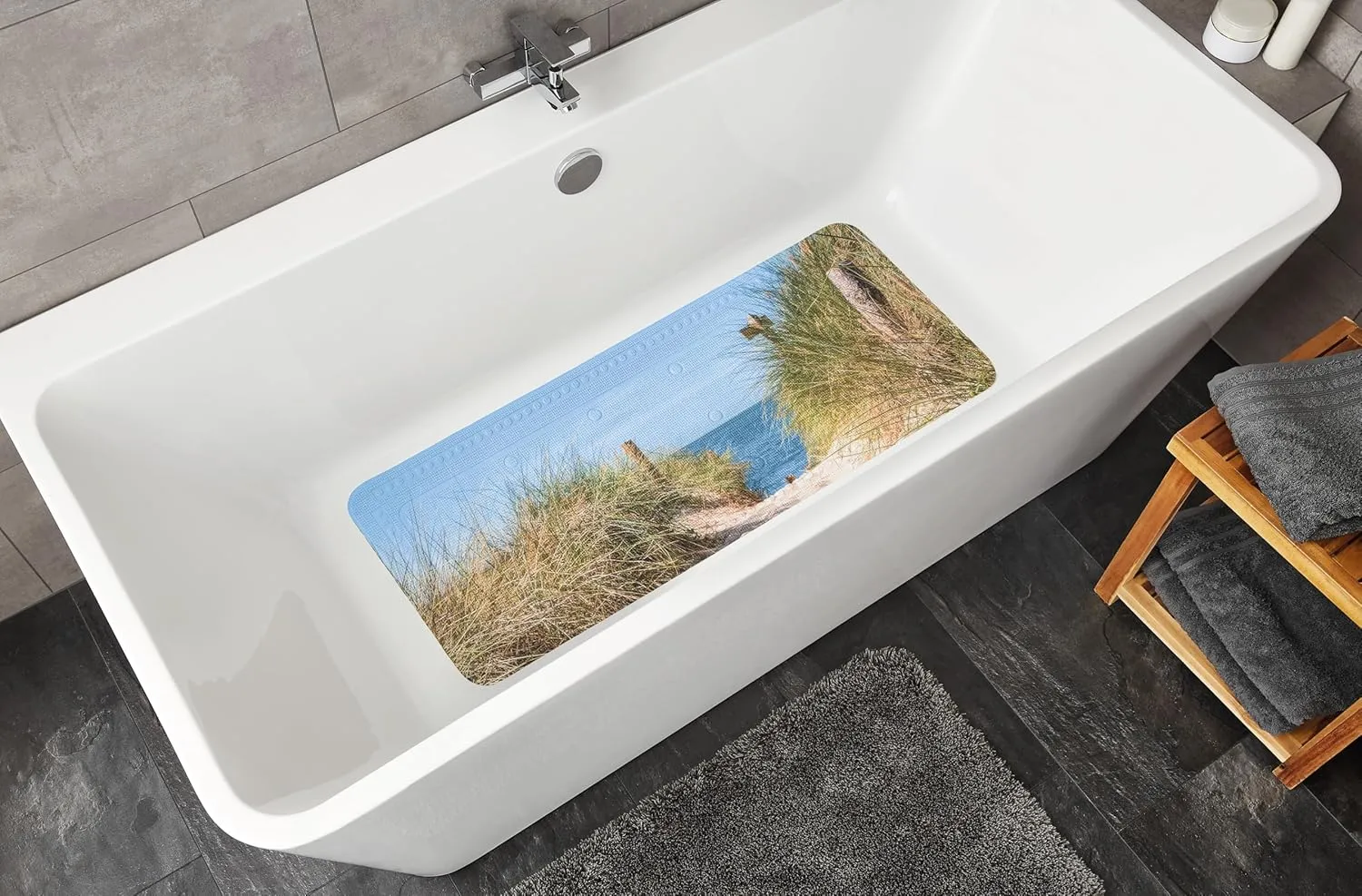 Bath Mat PVC Multi-Coloured 36 x 92 cm