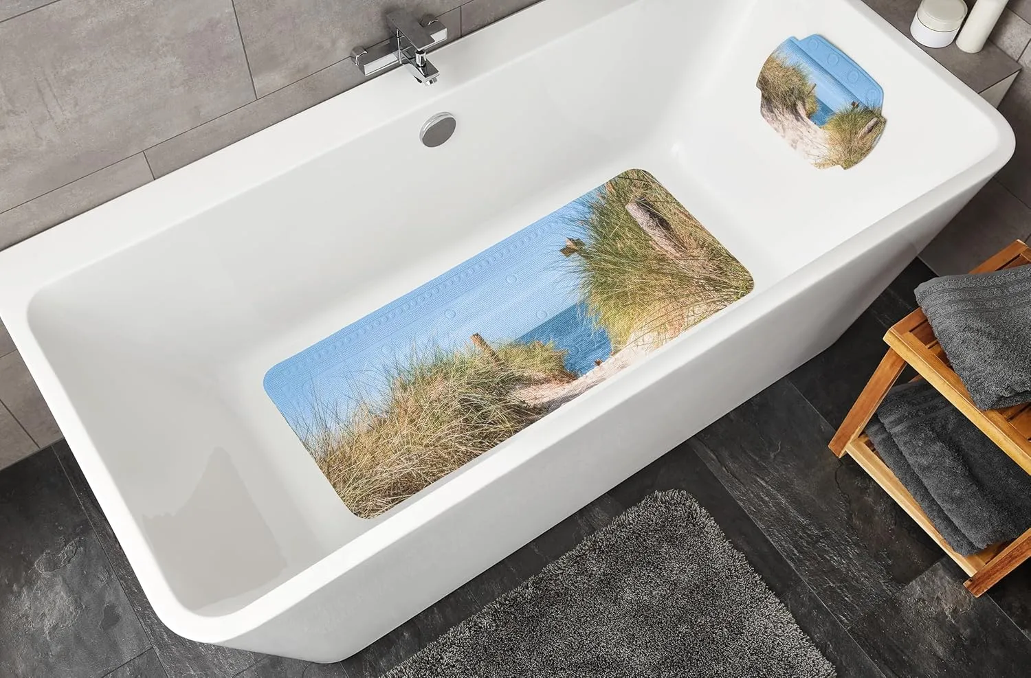 Bath Mat PVC Multi-Coloured 36 x 92 cm