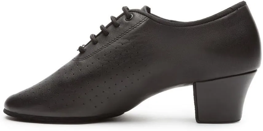 BDdance Women's Latin Dance Shoes Salsa Tango Jazz Waltz Teaching Ballroom for Woman Mesh Leather #T1-B, Black, 4.5-11