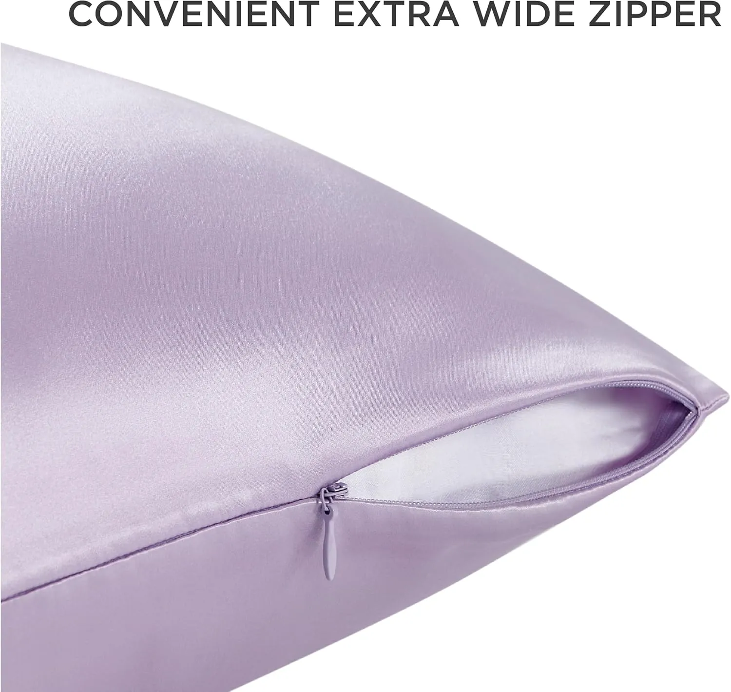 Bedsure 100% Mulberry Silk Pillowcase for Hair and Skin,Purple Silk Pillow Case with Hidden Zipper, Gifts for Women Men, Queen Size Single Pack,20x30 Inches