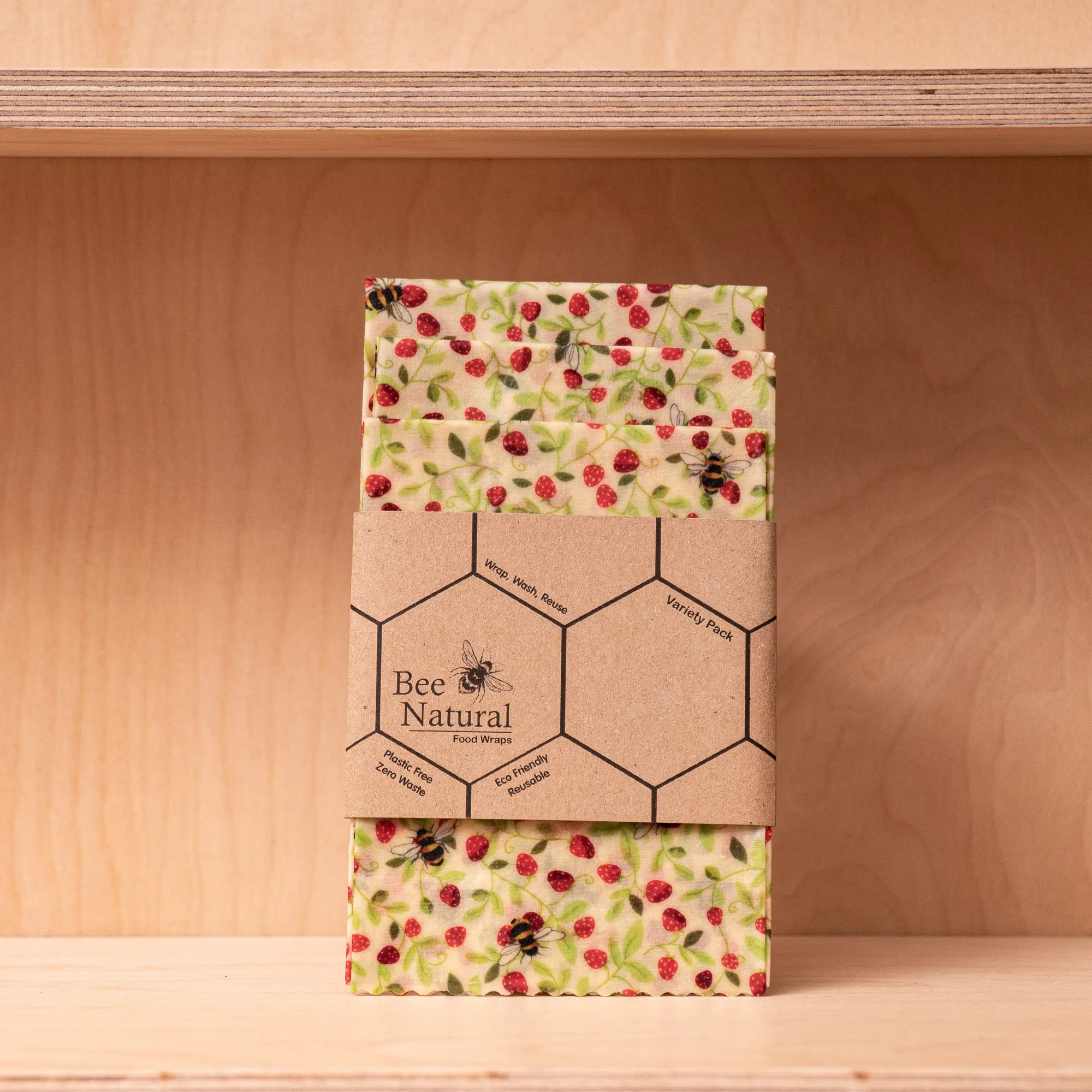 BeeNatural Flower Bee- Eco Beeswax Wraps