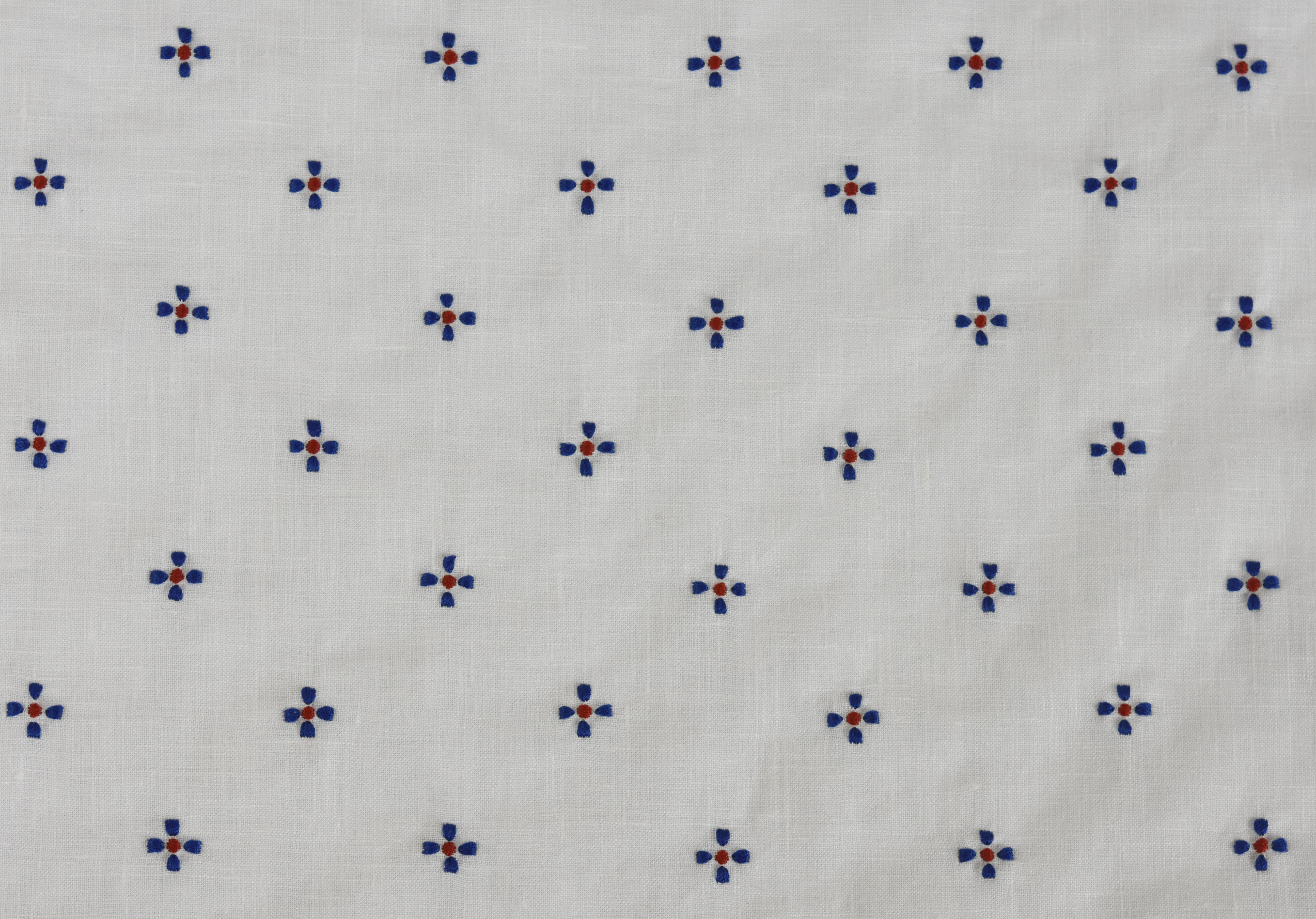 Belgian Linen (Hand Sewn) Flower Pocket Square LLFPS-1