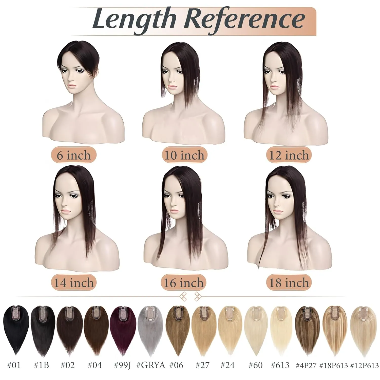 Benehair 100% Remy Human Hair Toppers for Women with Bangs 150% Density Hand Made Silk Base Clip in Hair Pieces for Women Cover Gray Hair -10 Inch Grey