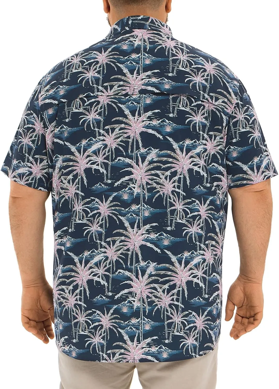 Big and Tall Mens Fishing Shirt UPF 50  Sun Protection Shirt SPF Quick Dry 2XL-6XL