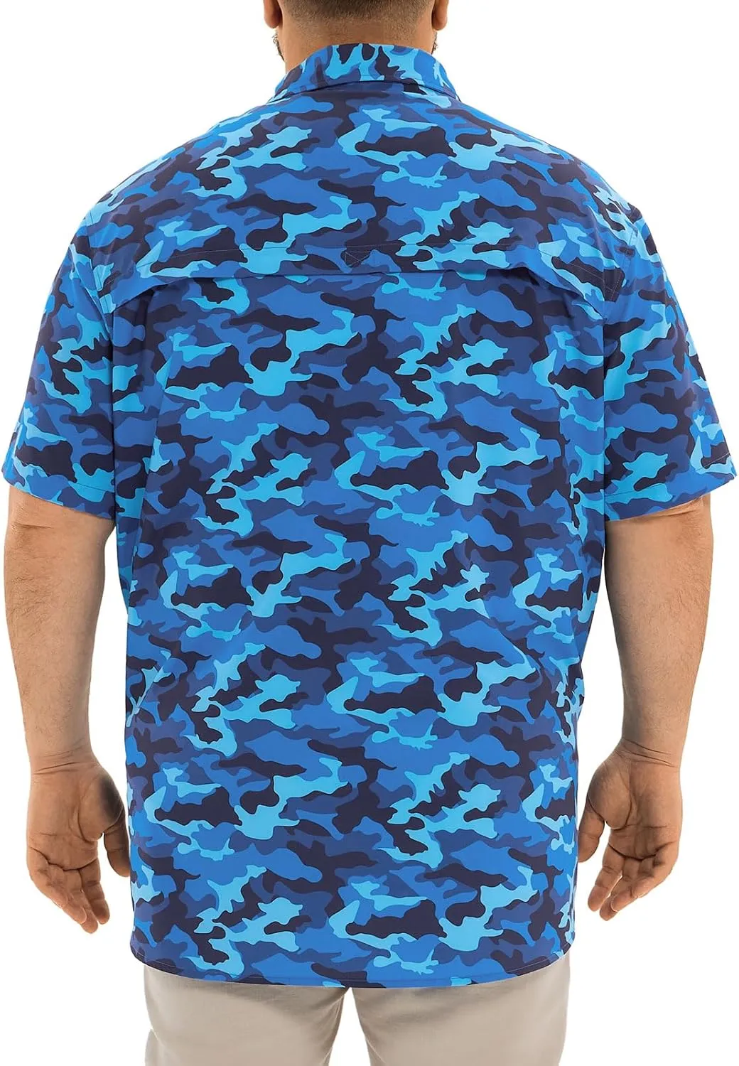 Big and Tall Mens Fishing Shirt UPF 50  Sun Protection Shirt SPF Quick Dry 2XL-6XL
