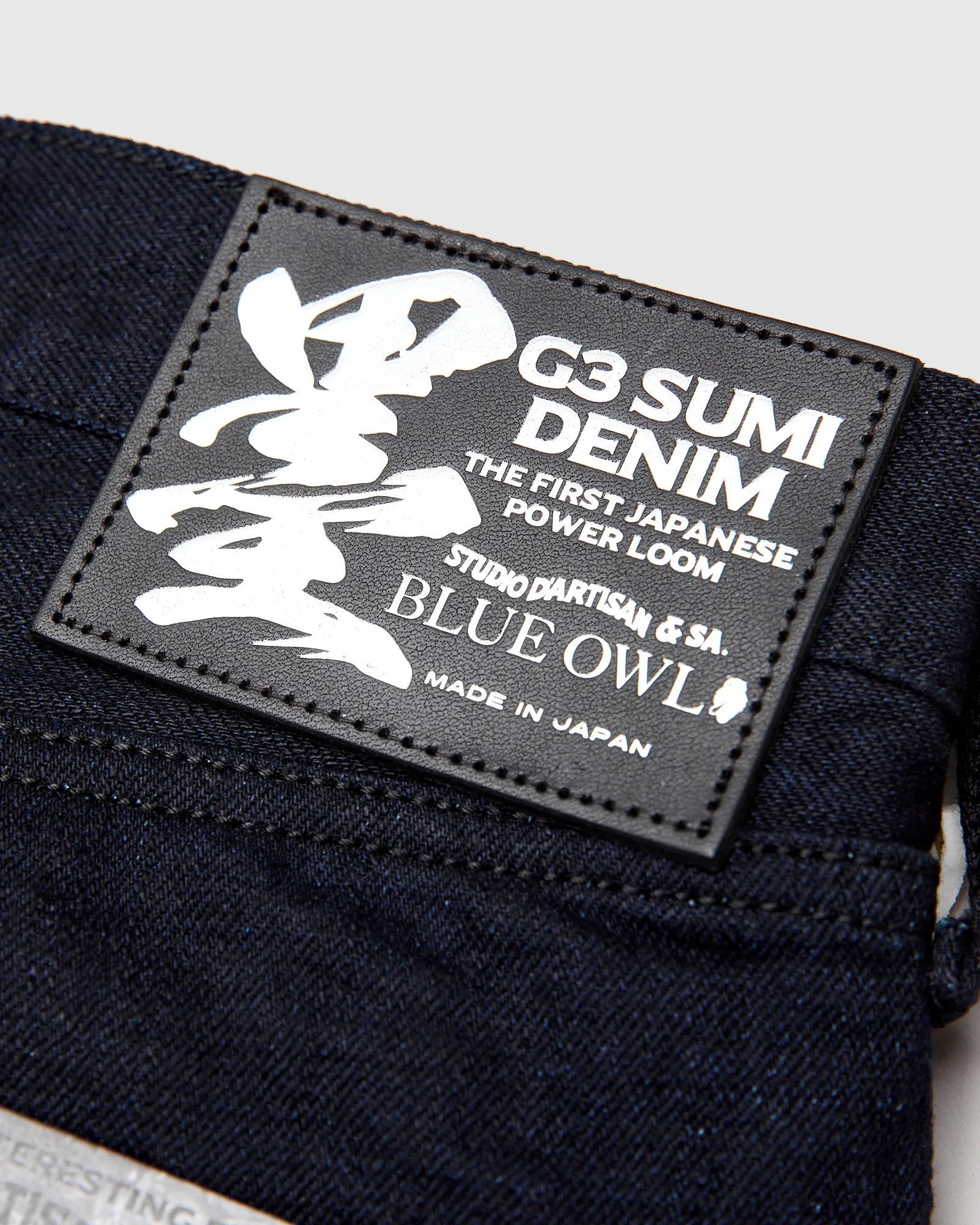 BO-001 "Sumi G3" 14oz Selvedge Denim - Regular Straight Fit