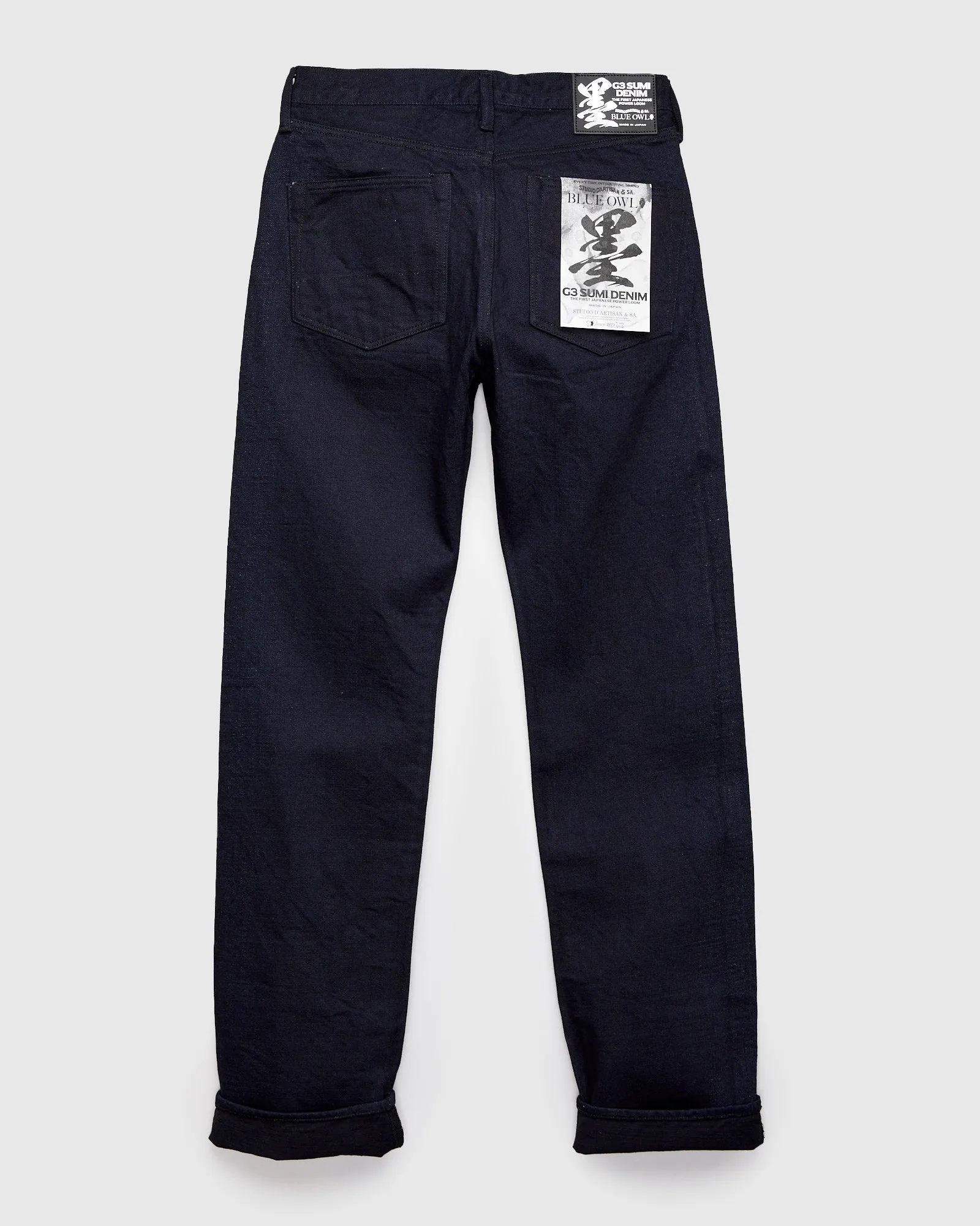 BO-001 "Sumi G3" 14oz Selvedge Denim - Regular Straight Fit