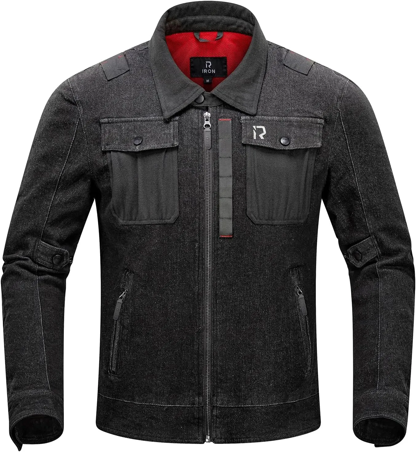 BORLENI Motorcycle Jacket Denim Breathable Reflective with Mesh CE Armor Protection for Men Motorbike Riding Jacket All Seasons