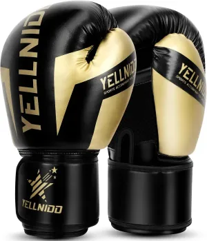 Boxing Gloves for Men and Women, ProTraining Sparring for Adult Heavy Punching Bag Gloves.Leather Muay Thai MMA Kickboxing Fighting PUMaterial Ventilated Palm Workout Gloves
