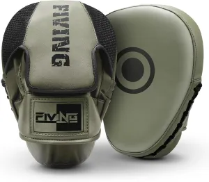 Boxing Pads for Men, Women, & Kids, Leather Focus Mitts for Martial Arts, Boxing Training, Curved Punch Mitts for Karate, Kickboxing,Muay Thai, Taekwondo