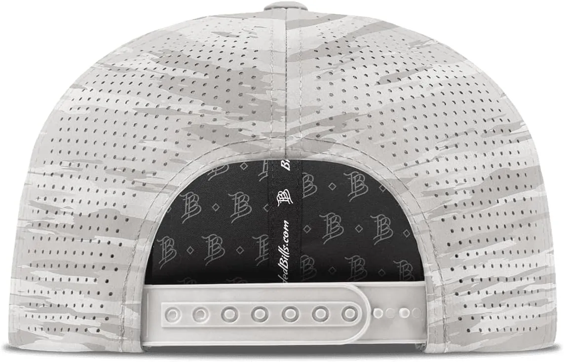 Branded Bills Bare Elite Hat, Performance Paneling, Adjustable Snapback, Silk-Soft Front Lining, Water-Repellent Shell