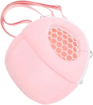 Breathable Mesh Hamster Shoulder Bag Outdoor Portable Pet Travel Carrier for Small Animals Includes Adjustable Strap