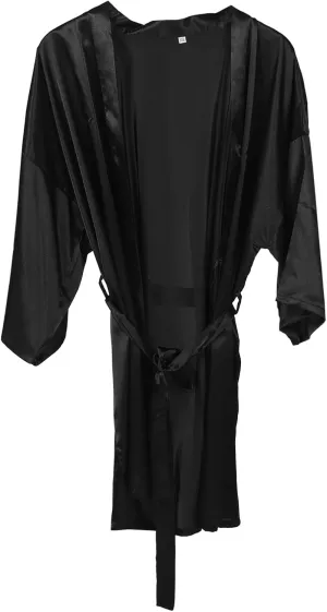 Bridal Silk Robe for Wedding Party Short Elegant Robes with Ties Lightweight Simple Fashionable Design