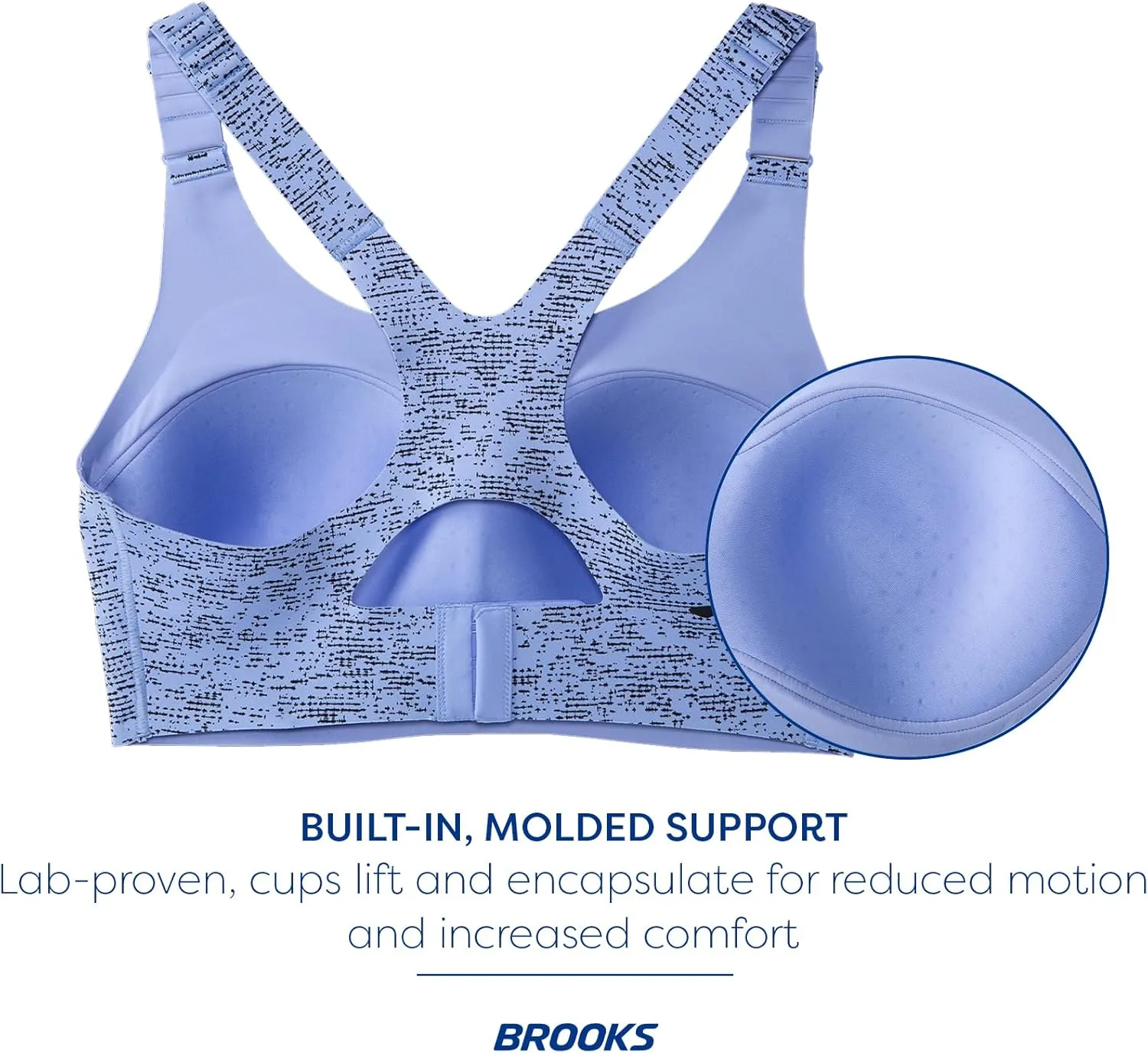 Brooks Women's Racerback 2.0 Sports Bra for High Impact Running, Workouts & Sports with Maximum Support