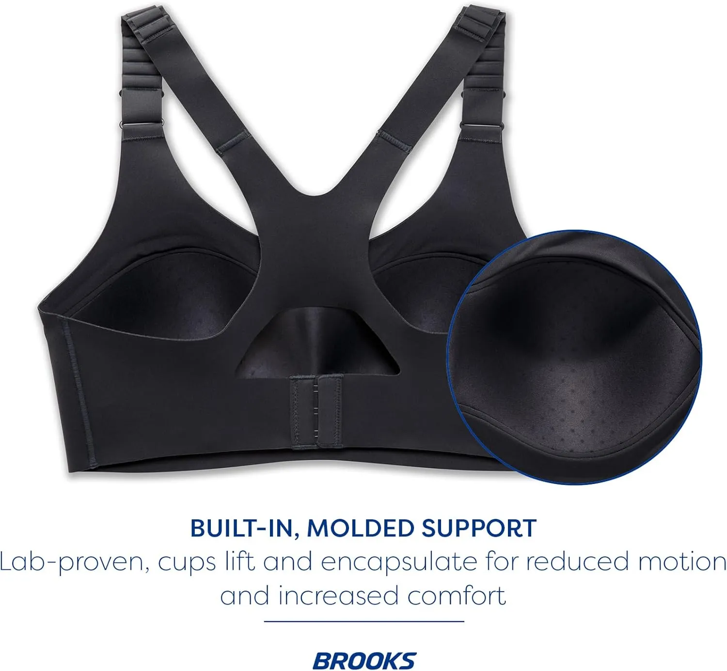 Brooks Women's Racerback 2.0 Sports Bra for High Impact Running, Workouts & Sports with Maximum Support