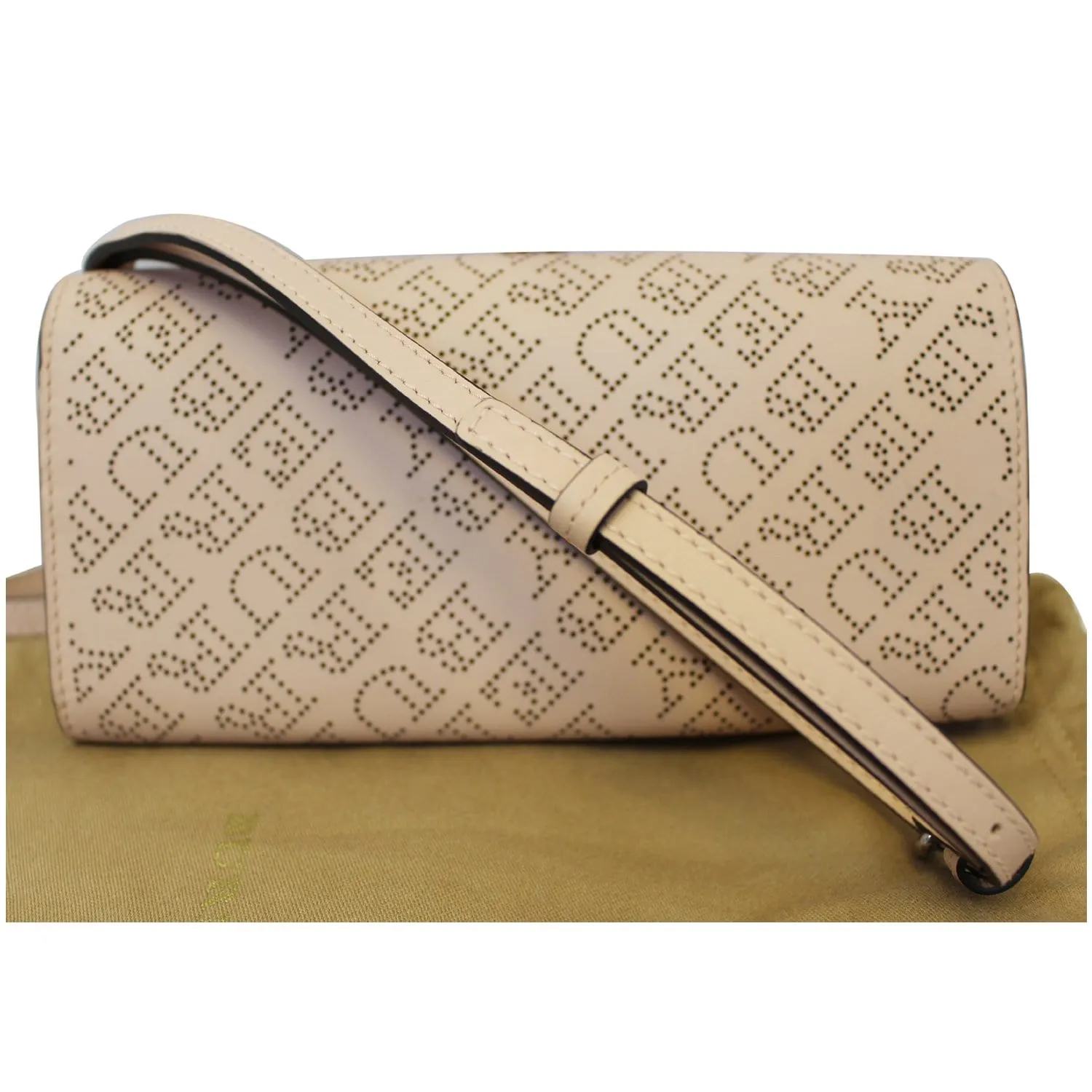 BURBERRY Hampshire Perforated Leather Crossbody Bag