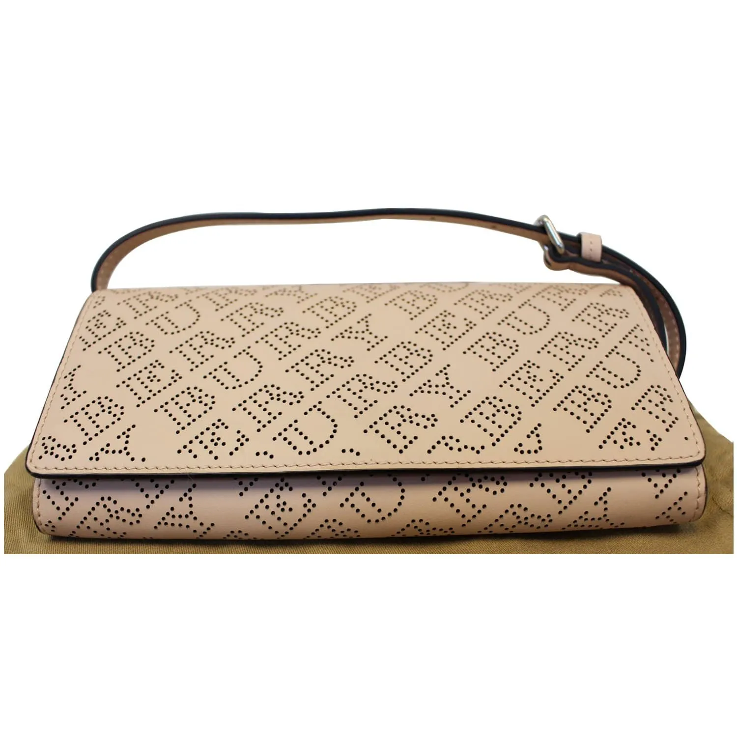 BURBERRY Hampshire Perforated Leather Crossbody Bag