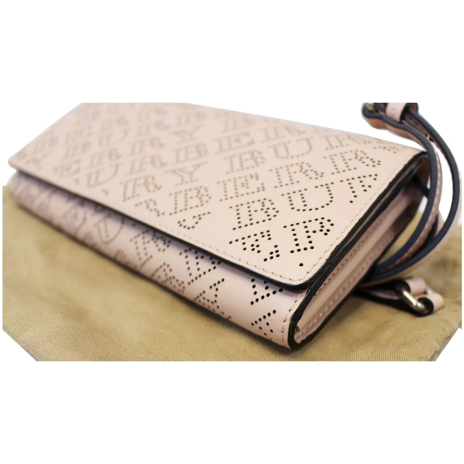 BURBERRY Hampshire Perforated Leather Crossbody Bag