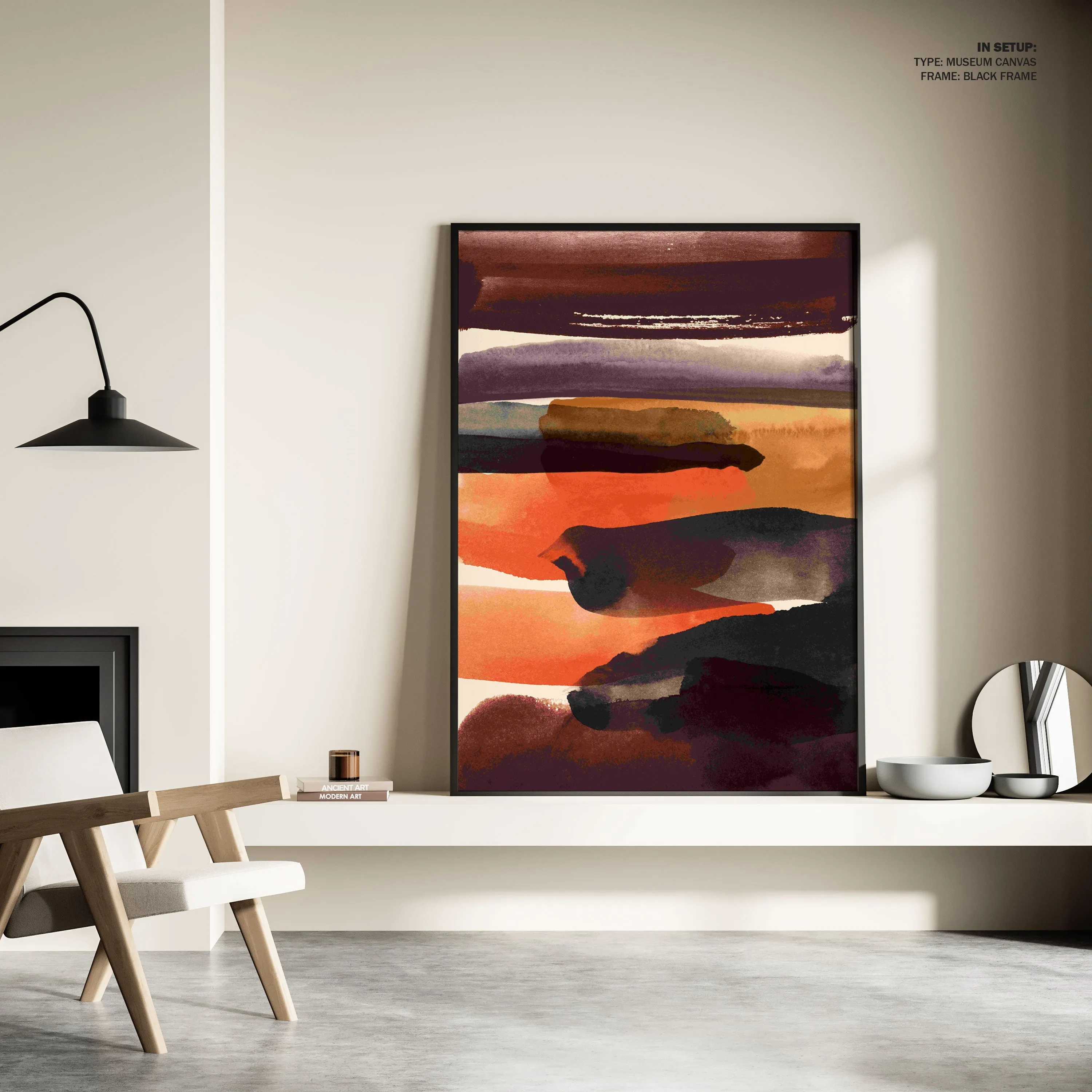 Burnt Sienna, Abstract Art, Minimal Art, Minimalist