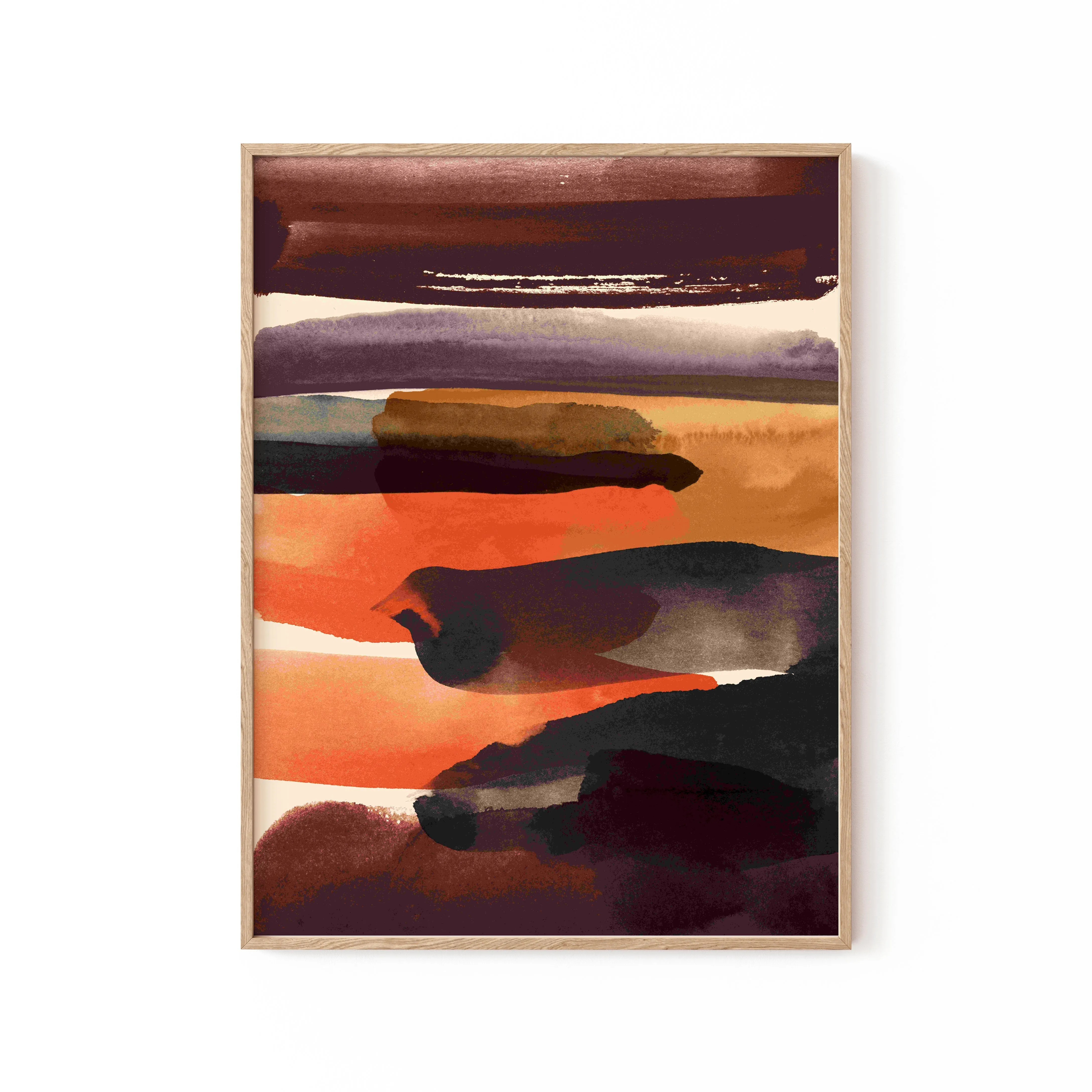 Burnt Sienna, Abstract Art, Minimal Art, Minimalist