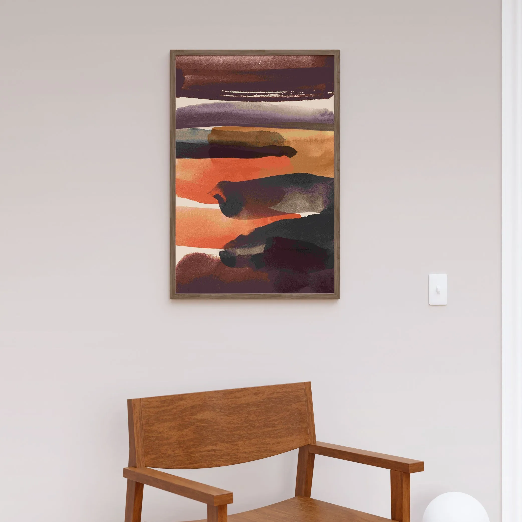 Burnt Sienna, Abstract Art, Minimal Art, Minimalist