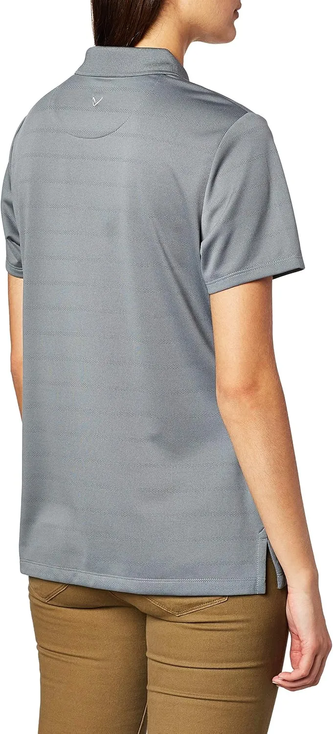 Callaway Women's Golf Short Sleeve Pique Open Mesh Polo Shirt