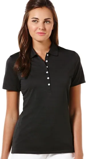 Callaway Women's Golf Short Sleeve Pique Open Mesh Polo Shirt