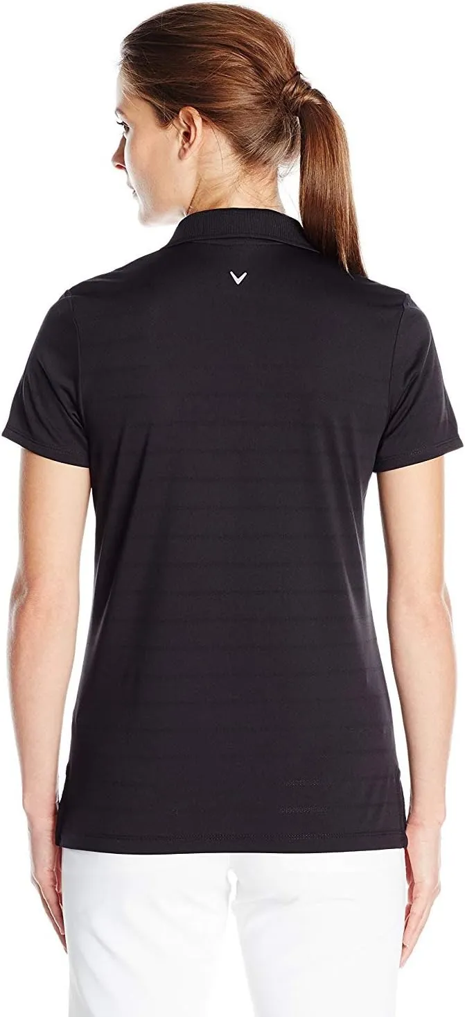 Callaway Women's Golf Short Sleeve Pique Open Mesh Polo Shirt