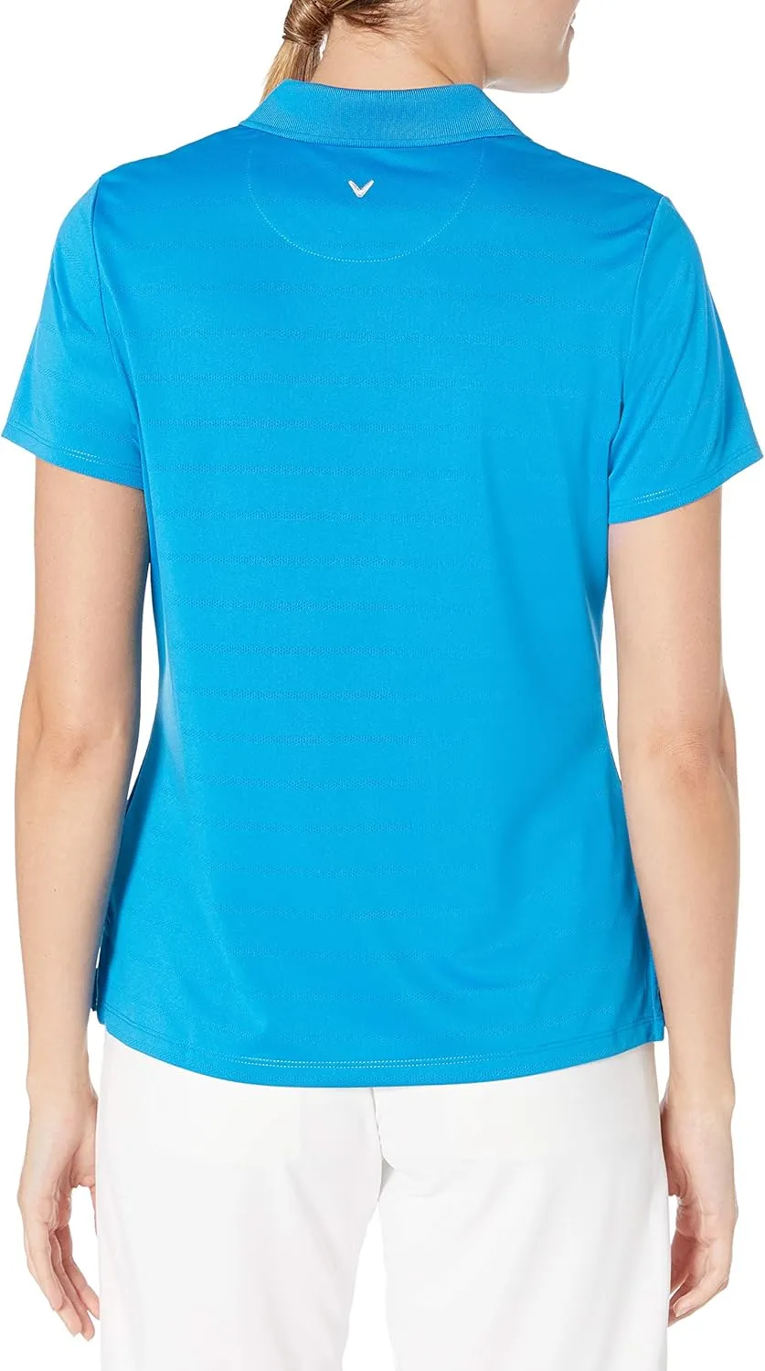 Callaway Women's Golf Short Sleeve Pique Open Mesh Polo Shirt