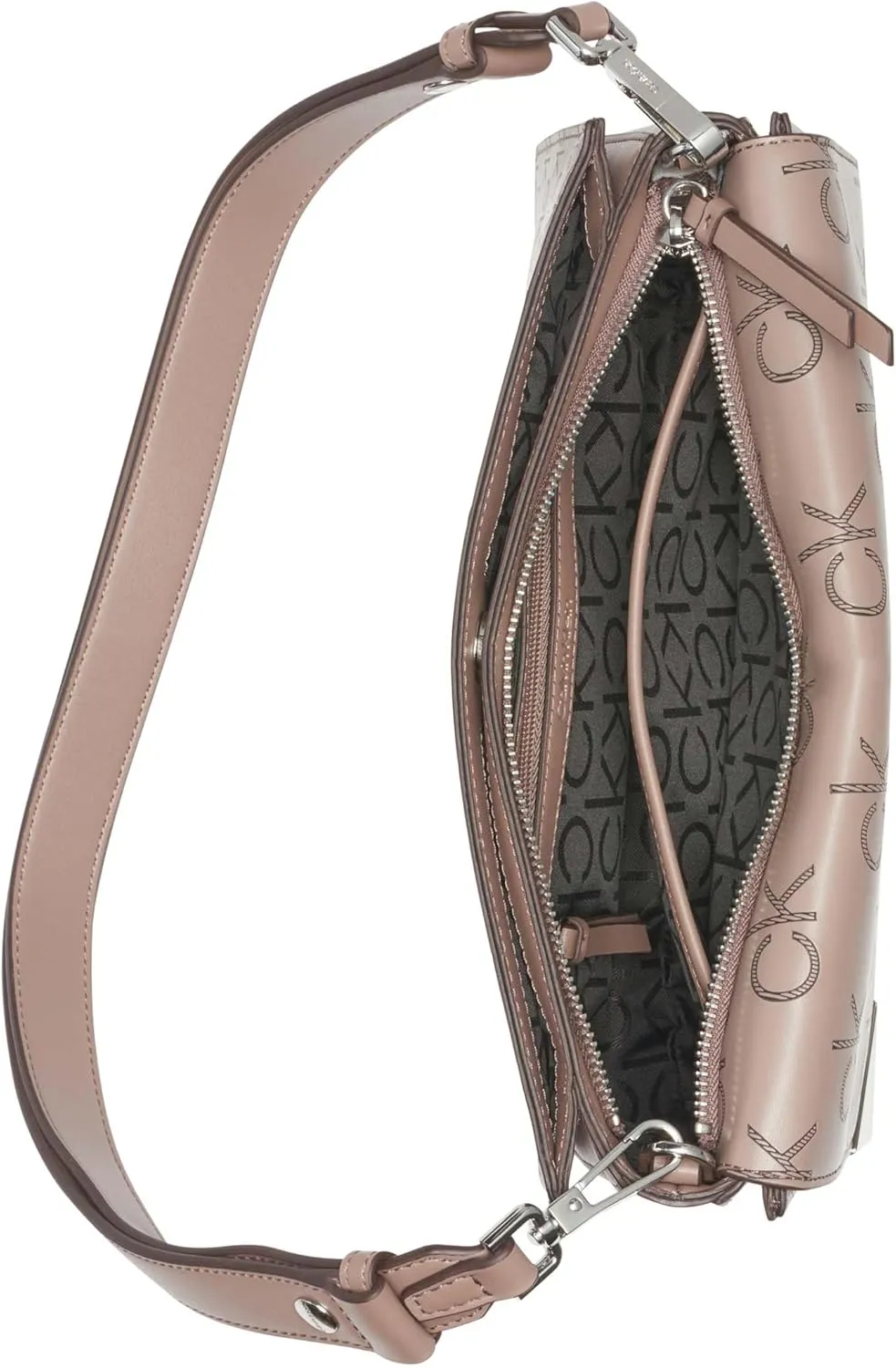 Calvin Klein Basalt Flap Demi Shoulder Bag