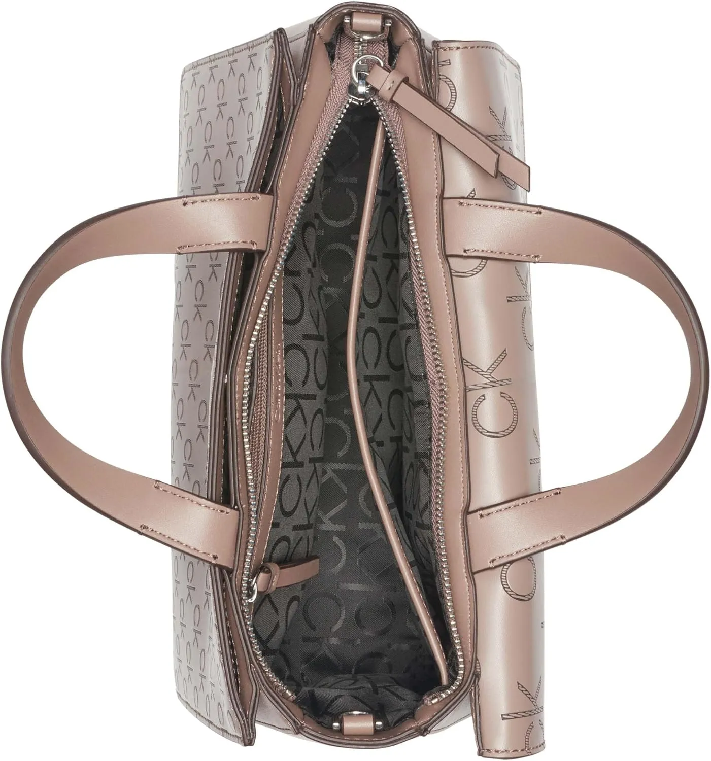 Calvin Klein Basalt Flap Top Handle Satchel