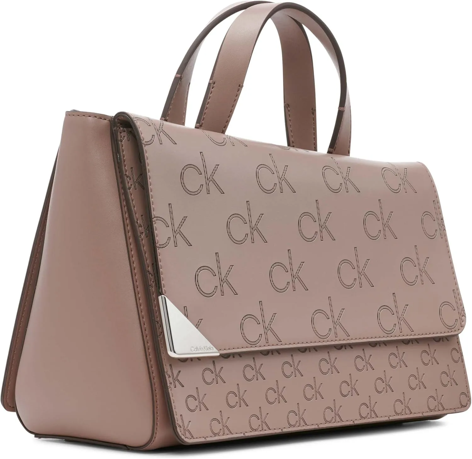 Calvin Klein Basalt Flap Top Handle Satchel