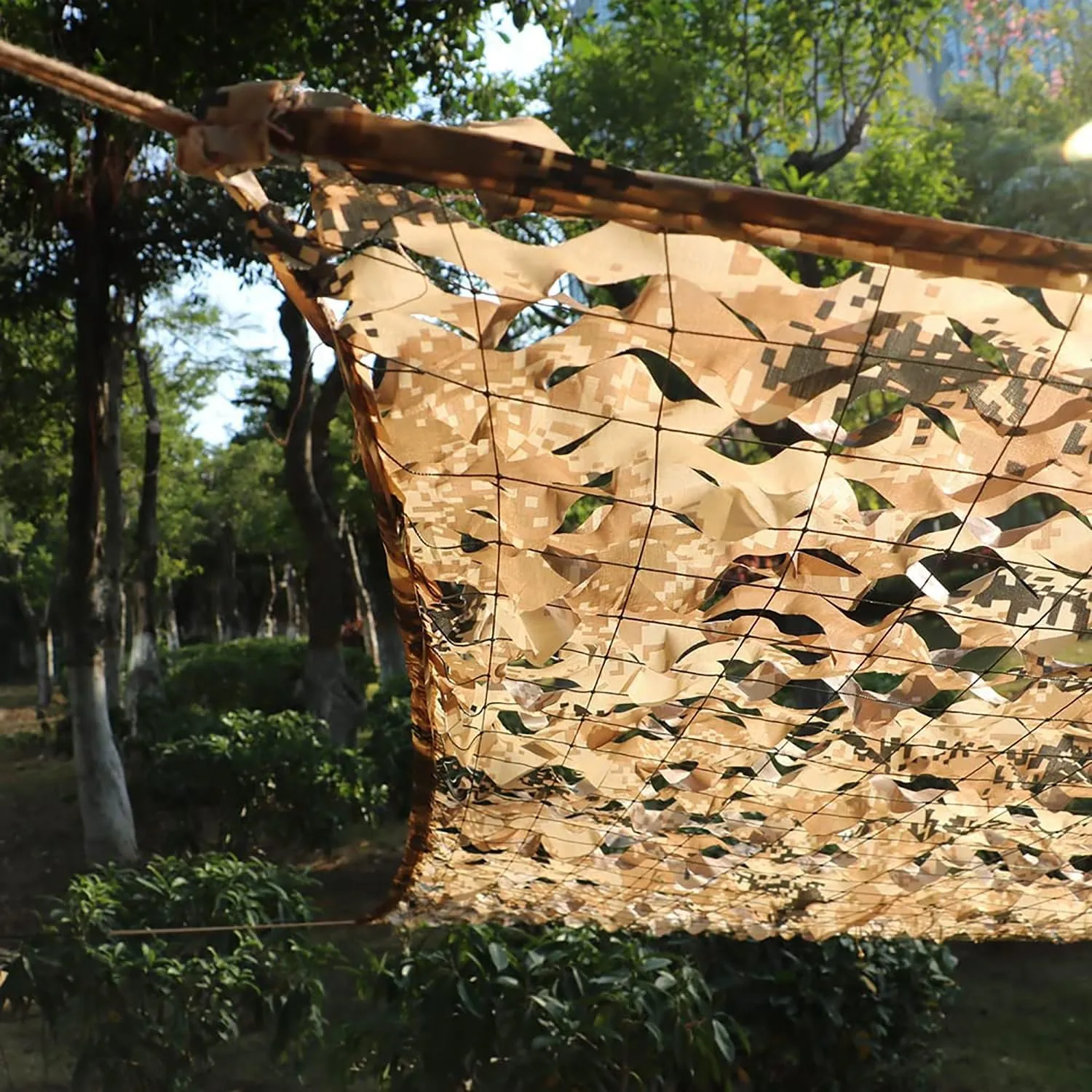 Camo Netting, Camouflage Net/Camo Tarp Camping Shooting Hunting Camo Net Decoration Shelter Tent Shade（Garden Shade Mesh/Awnings） Various Sizes