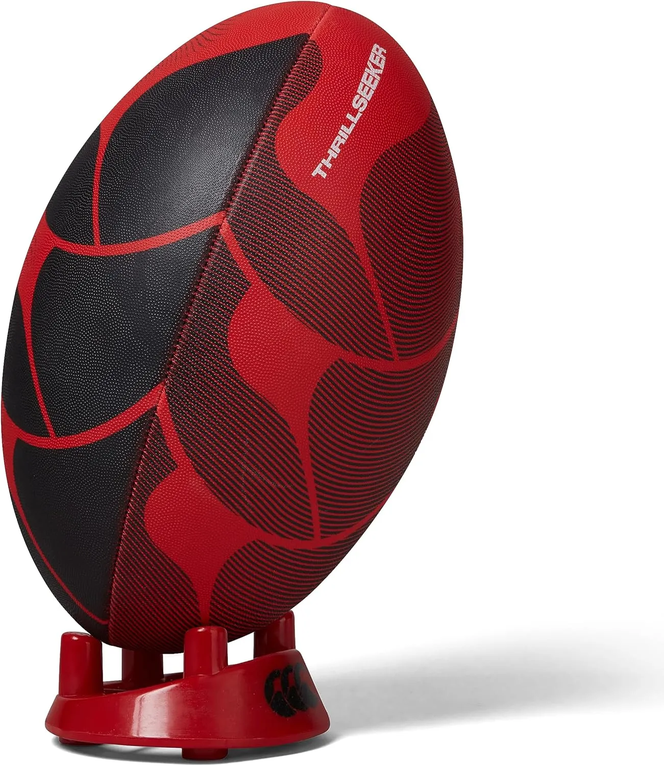Canterbury Thrillseeker Rugby League Union Training Ball Black/Red