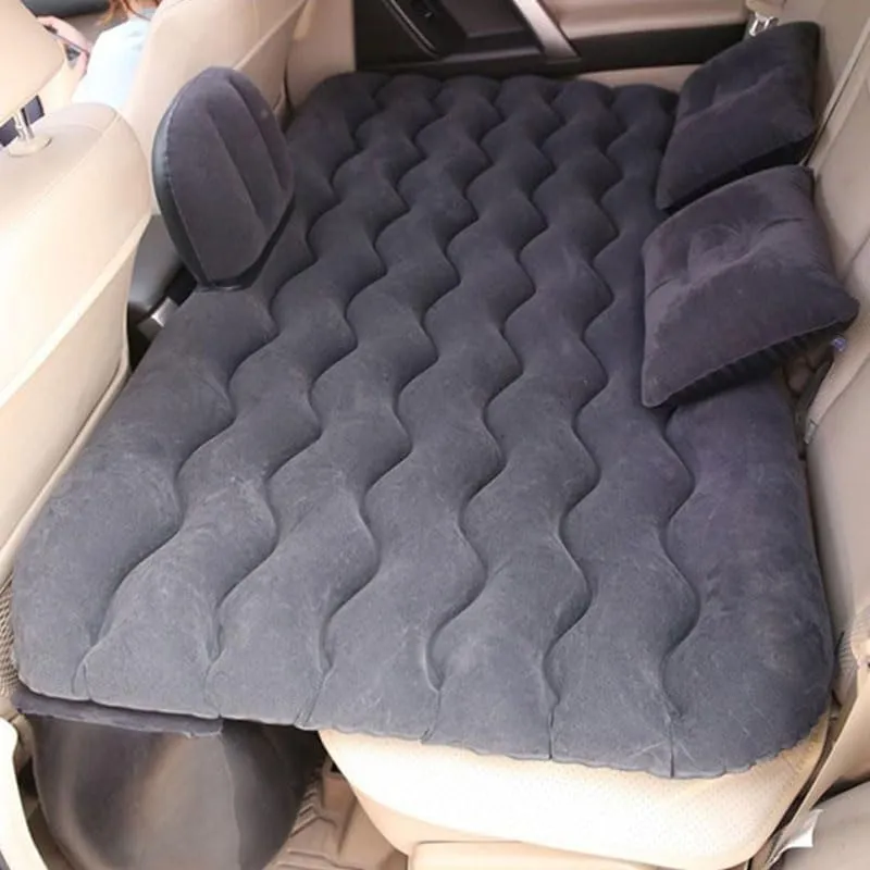 Car Air Mattress for Chery Tiggo 8 Plus 2020–2025, Inflatable Back Seat Sleeping Pad with Pump & 2 Pillows, Folding Portable Camping Bed for Travel& Road Trips,Black