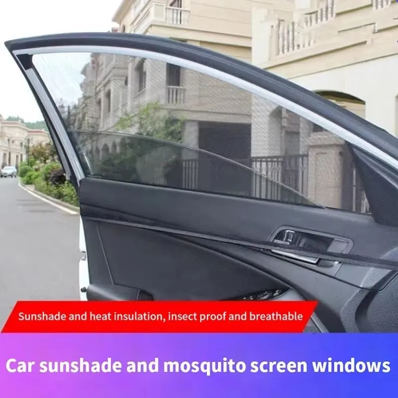 Car Window Shade for Mazda Axela B-Series Biante, Side Window Sun Shade Stretch Breathable Mesh Car Window Screen UV Rays Privacy Curtain Car Accessories,Front window-2PCS-SUV