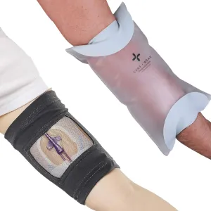 Care Wear Waterproof PICC Line Shower Cover   Ultra-Grip PICC Line Cover for Upper Arm That Provides Comfort, Watertight Security, and Mesh Vieiwing Window (One-Size fits Most, Small/Black)