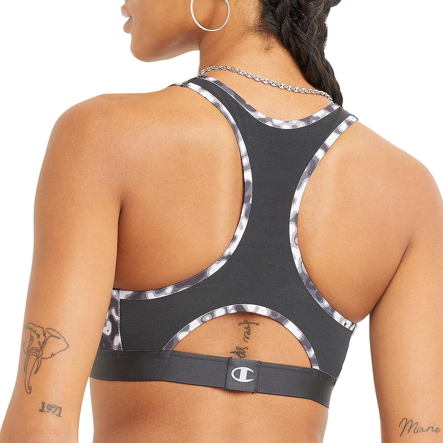Champion Women's Sports Bra, Absolute, Moisture Wicking Bra, Moderate Support Sports Bra