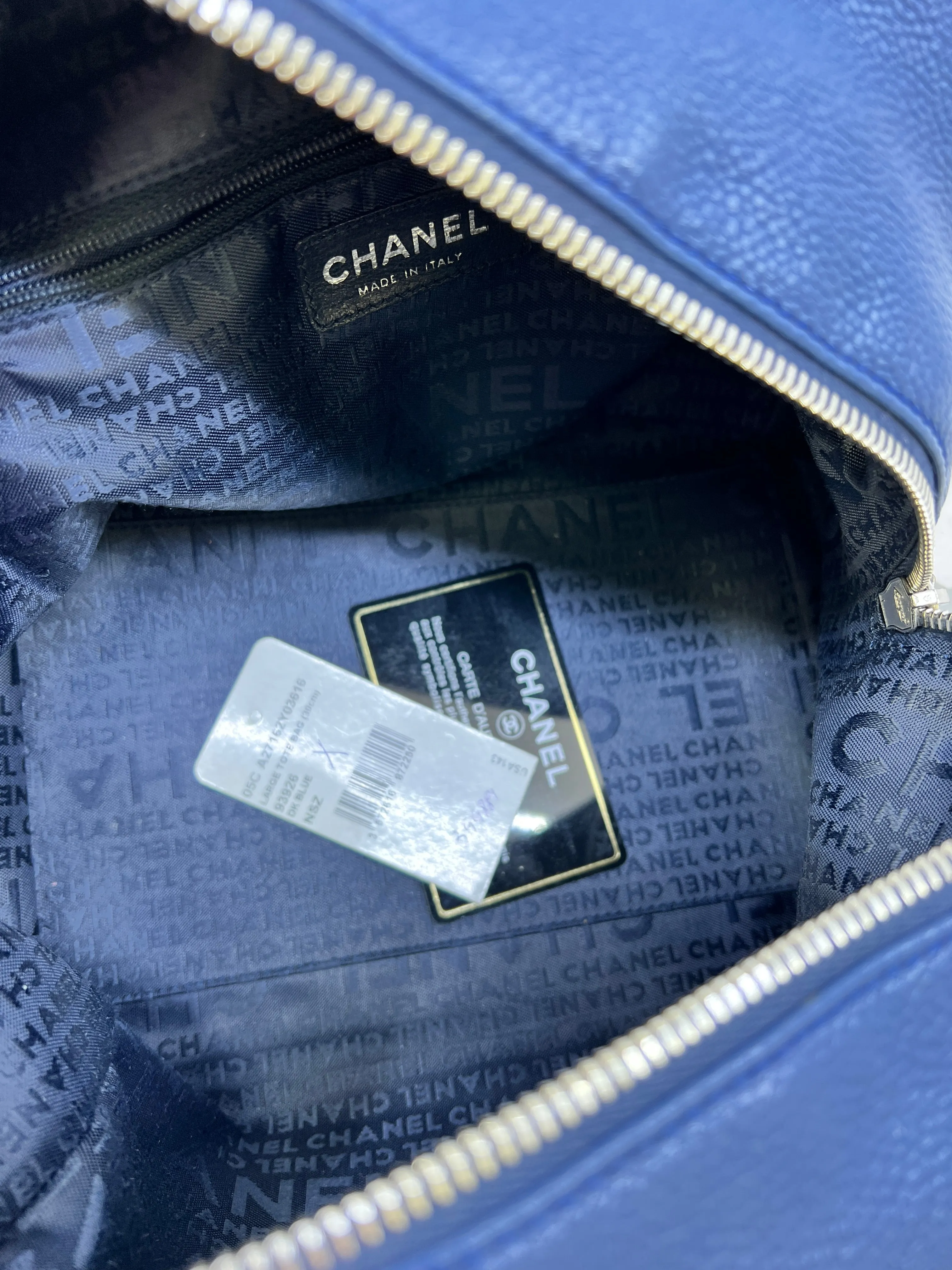 CHANEL VINTAGE PERFORATED CC BOWLER HANDBAG